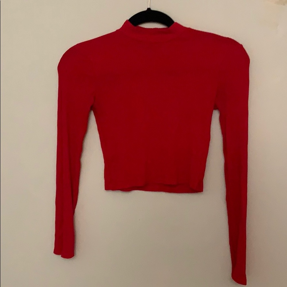 red crop top